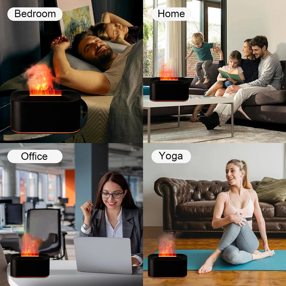 FlameDiffuser™ – Diffuseur d’huiles essentielles effet flamme